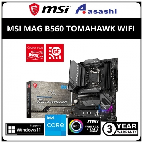 MSI MAG B560 TOMAHAWK WIFI (LGA1200) ATX Motherboard