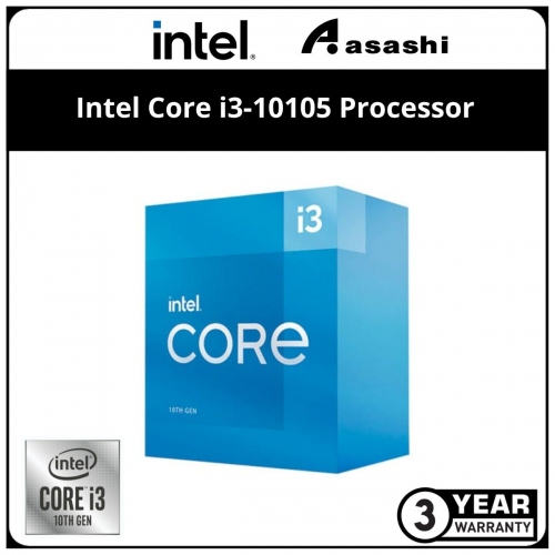 Intel Core i3-10105 Processor (6M Cache, up to 4.40 GHz) LGA1200