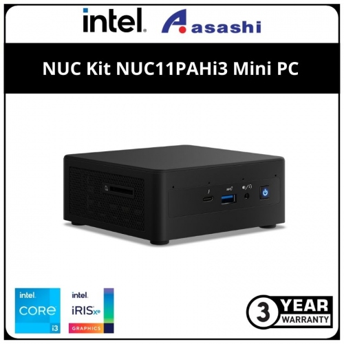 Intel NUC Kit NUC11PAHi3 Mini PC - (i3-1115G4,4.10 GHz/ 2x DDR4/ 2.5