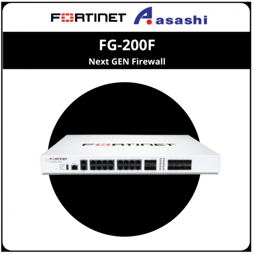FortiGate FG-200F-BDL-950-12 Hardware plus 1 Year 24x7 FortiCare and FortiGuard Unified Threat Protection (UTP)