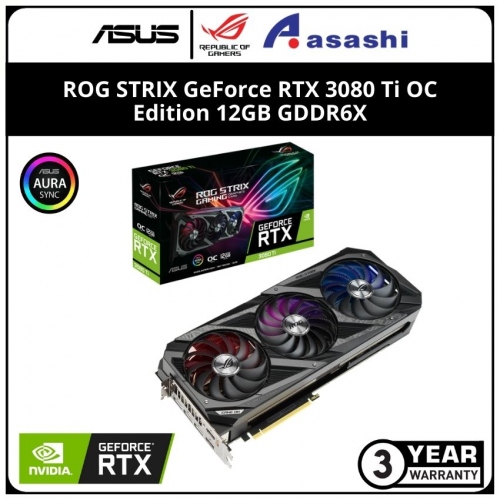 ASUS ROG STRIX GeForce RTX 3080 Ti OC Edition 12GB GDDR6X Graphic Card (ROG-STRIX-RTX3080TI-O12G-GAMING)