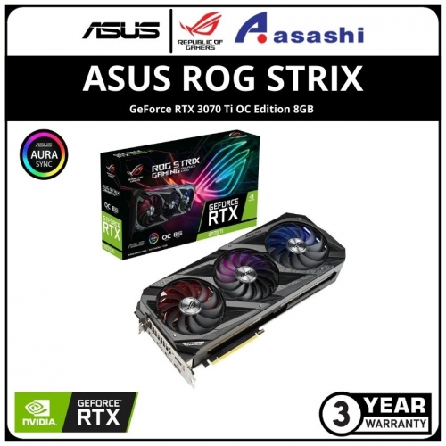 ASUS ROG Strix GeForce RTX 3070 Ti OC Edition 8GB GDDR6X Graphic Card (ROG-STRIX-RTX3070TI-O8G-GAMING)