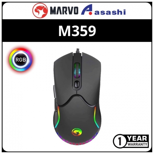 Marvo M359 800-3200dpi 7 RGB backlight modes Wired Gaming Mouse