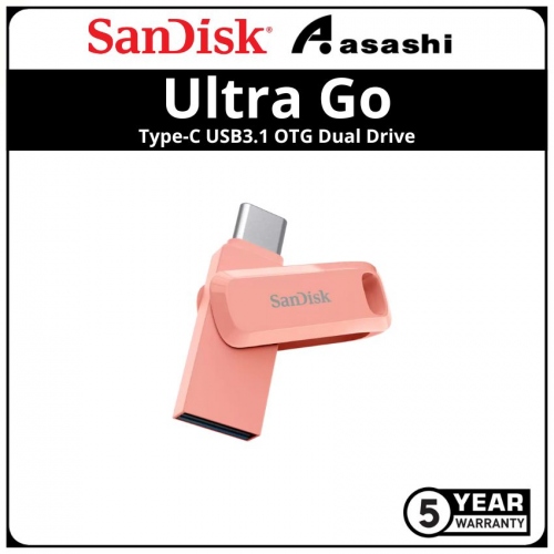 Sandisk (SDDDC3-256G-G46PC) 256GB Ultra Go-Peach Type-C USB3.1 OTG Dual Drive