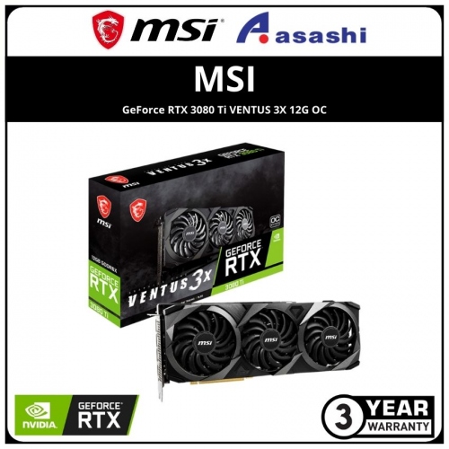 MSI GeForce RTX 3080 Ti VENTUS 3X 12G OC GDDR6x Graphic Card