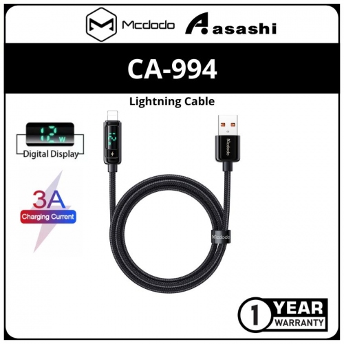 Mcdodo CA-9940 Digital Pro Ligthning Data Cable 1.2M Black
