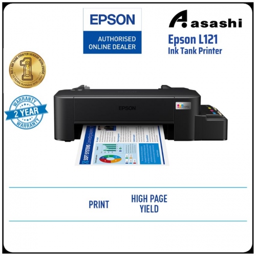 Epson L121 Injket Printer (Warranty 1Years + 1Years online Register @ 15,000 Pages Printing)