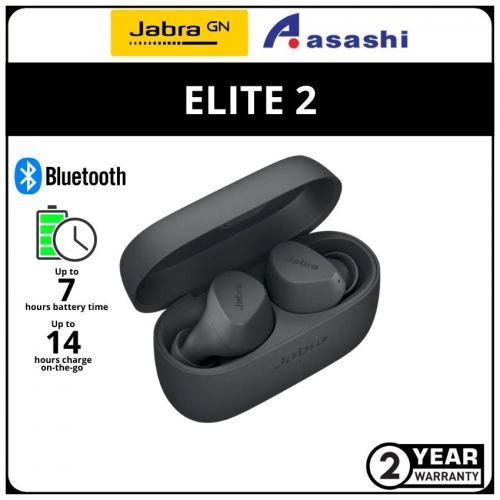 Jabra Elite 2-D.Grey True Wireless Earbud (2 yrs Limited Hardware Warranty)