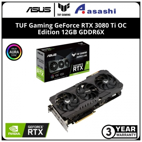 ASUS TUF Gaming GeForce RTX 3080 Ti OC Edition 12GB GDDR6X Graphic Card (TUF-RTX3080TI-O12G-GAMING)