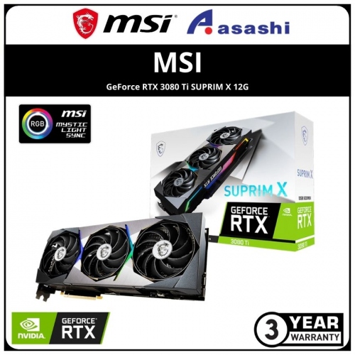 MSI GeForce RTX 3080 Ti SUPRIM X 12G GDDR6X Graphic Card