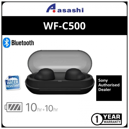 Sony WF-C500-Black Extra Bass True Wireless Headphone (1 yrs Limited Hardware Warranty)