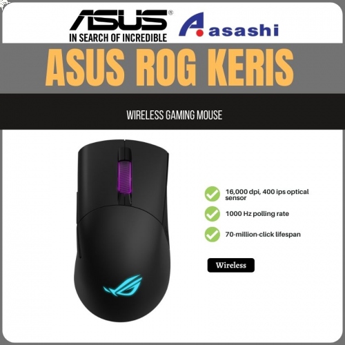 PROMO - ASUS ROG KERIS Wireless Gaming Mouse (P513) 2Y