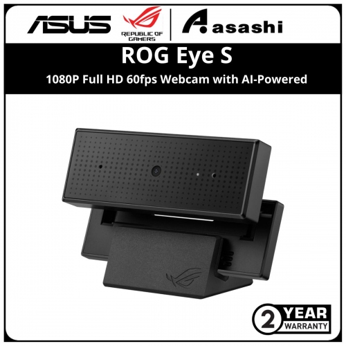 ASUS ROG EYE S 1080P Full HD 60fps Webcam with AI-Powered 2Y