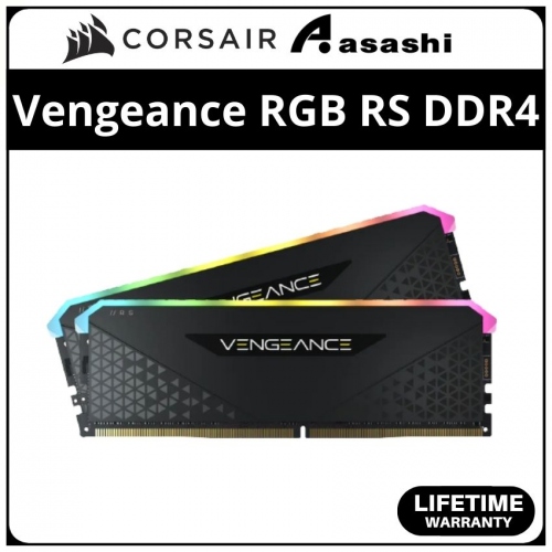 Corsair Vengeance RGB RS Black DDR4 16GB(2x8GB) 3600MHz CL18 XMP Support Performance PC Ram - CMG16GX4M2D3600C18