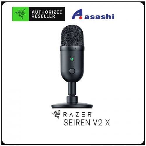 PROMO - Razer Seiren V2 X - USB Mic (Condenser Microphone, Supercardioid Pick-Up Pattern, Analog Gain Limiter) RZ19-04050100-R3M1