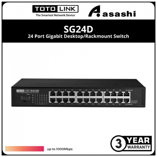Totolink SG24D 24 Port Gigabit Desktop/Rackmount Switch
