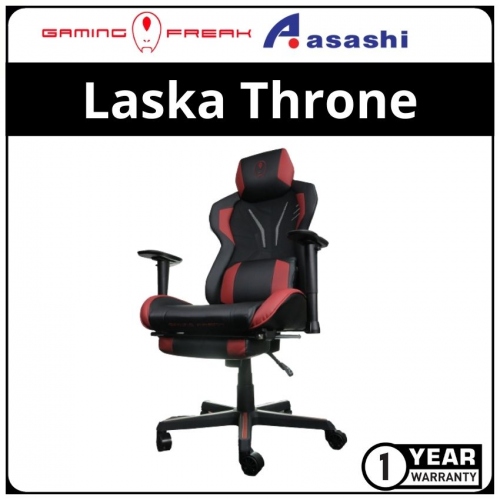 Gaming Freak Laska Throne Gaming Chair With Leg Rest GF-GCLT-BR - 1Y