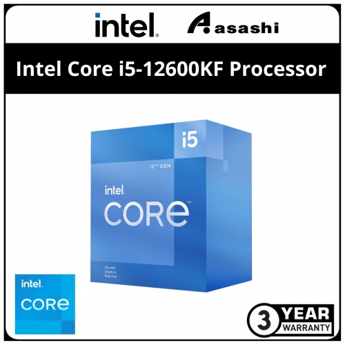 Intel Core i5-12600KF Processor (20M Cache, up to 4.90 GHz, 10C/16T) LGA1700