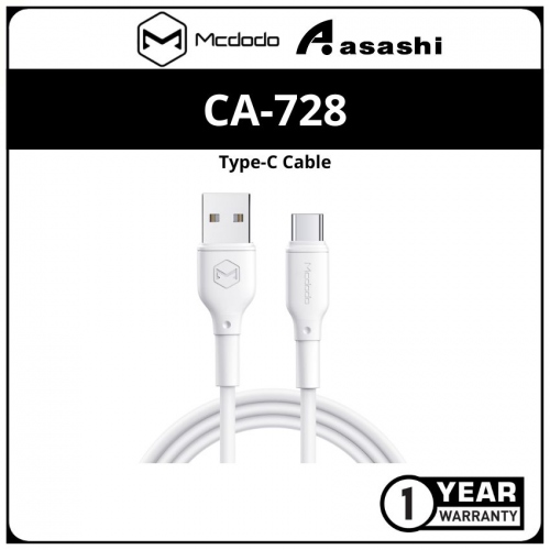 Mcdodo CA-7280 White Series Type-C Cable 1.2M