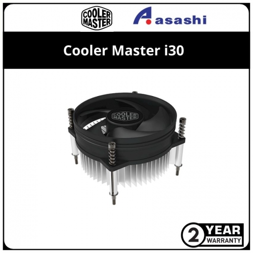 Cooler Master i30 CPU Cooler (LGA1200 / 115X) - 2 Years Warranty