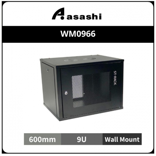 ST 9Ux600mmx600mm Depth Wall Mount Rack ST-WM0966