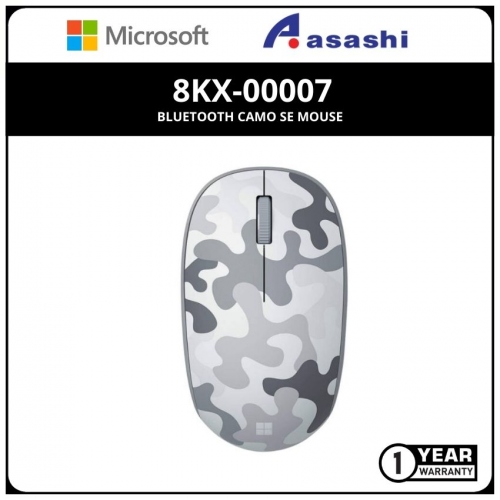 Microsoft 8KX-00007 Bluetooth CAMO SE Mouse - White Camo (1 yrs Limited Hardware Warranty)