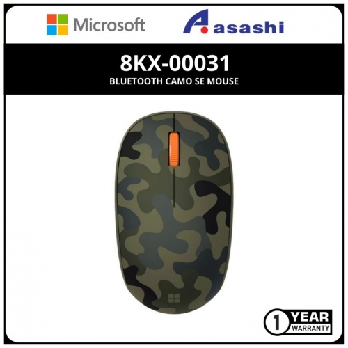 Microsoft 8KX-00031 Bluetooth CAMO SE Mouse - Green Camo (1 yrs Limited Hardware Warranty)