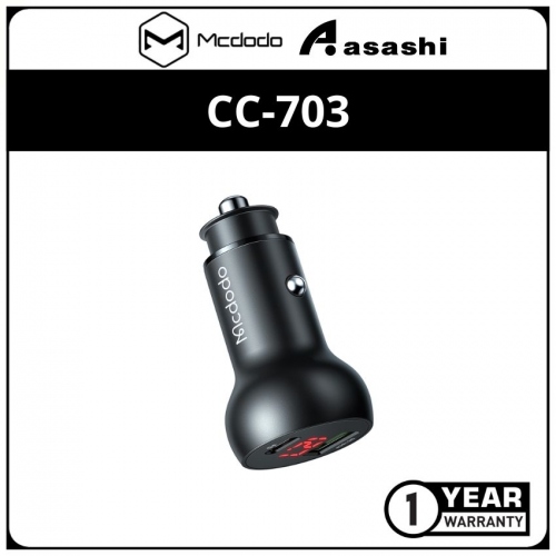 Mcdodo CC-7030 Mushrooms Series PD 45W Car Charger with Digital Display