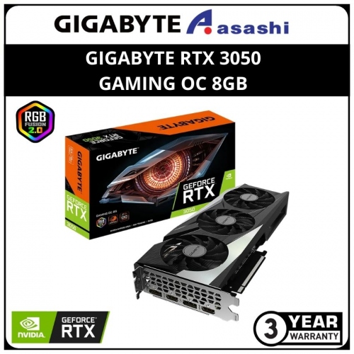 GIGABYTE GeForce RTX 3050 GAMING OC 8GB GDDR6 Graphic Card (GV-N3050GAMING OC-8GD)