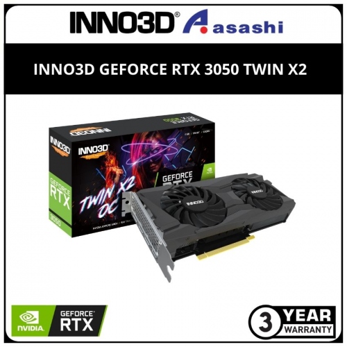 INNO3D GeForce RTX 3050 TWIN X2 8GB GDDR6 Graphic Card