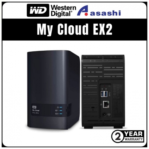 WD My Cloud EX2 Ultra NAS Storage 0TB (WDBVBZ0000NCH-SESN)