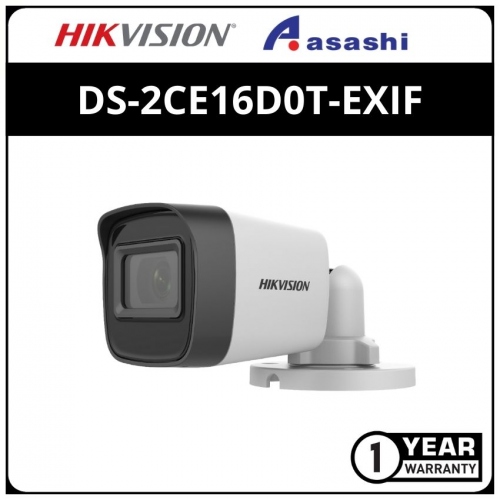 Hikvsion DS-2CE16D0T-EXIF 2MP 1080P Fixed Mini Bullet Camera (Switchable TVI/AHD/CVI/CVBS)
