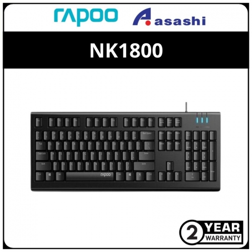 Rapoo NK1800 Membrane Wired Keyboard - 2Y