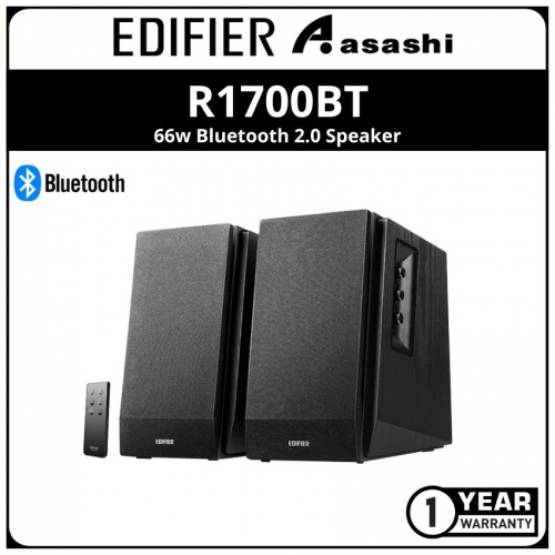 Edifier R1700BT-Black 66w Bluetooth 2.0 Speaker (1 yrs Limited Hardware Warranty)