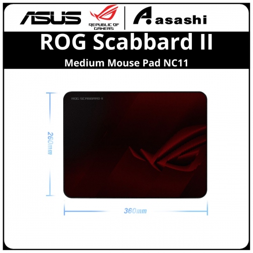 ASUS ROG Scabbard II Medium Mouse Pad NC11 - L360 x W260 x H3 mm