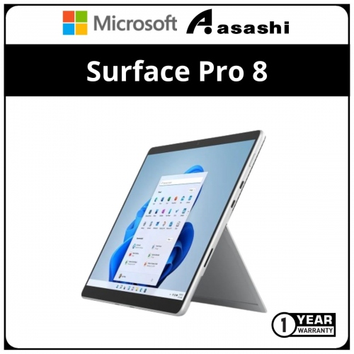 MS Surface Pro 8 Commercial-8PR-00012-(Intel i5-1135G7/8GB RAM/256GB SSD/13