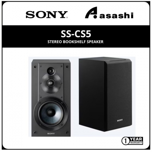 Sony SS-CS5 Stereo Bookshelf Speaker (1 yrs Limited Hardware Warranty)