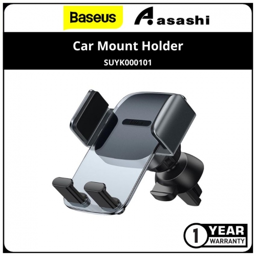 Baseus SUYK000101 Easy Control Clamp Car Mount Holder (Air Outlet Version) - Black