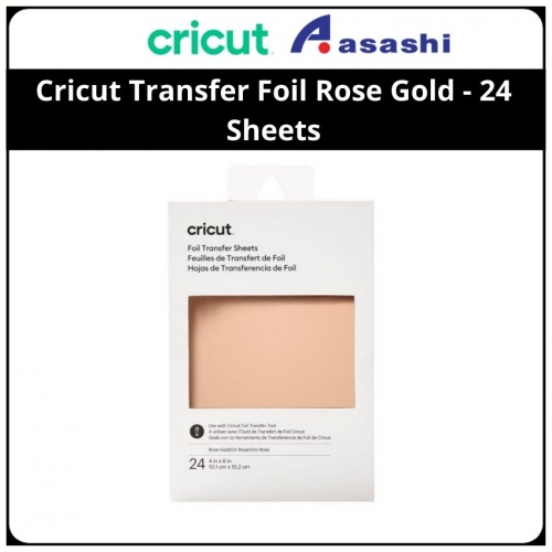 Cricut 2008712 Transfer Foil Rose Gold - 24 Sheets (10.1 cm X 15.2 cm)