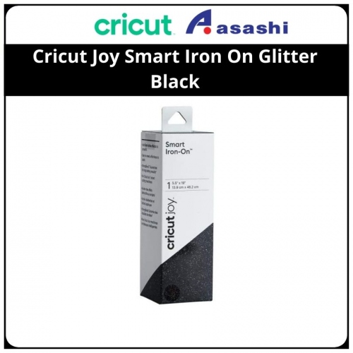 Cricut 2007220 Joy Smart Iron On Glitter Black - 5.5
