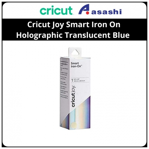 Cricut 2007235 Joy Smart Iron On Holographic Translucent Blue - 5.5