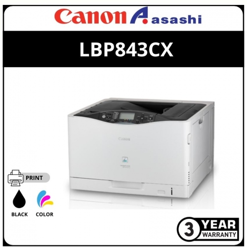 Canon imageCLASS LBP843CX Color A3 LaserBeam Printer Print 31ppm(B) 15ppm(C),Duplex,Network,Duty cycle:120,000 pages/3 Yrs onsite)
