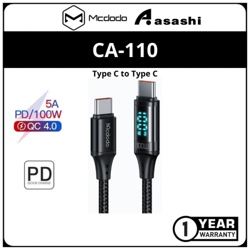 Mcdodo CA-1100 Digital HD Type-C to Type-C 100W Data Cable 1.2M