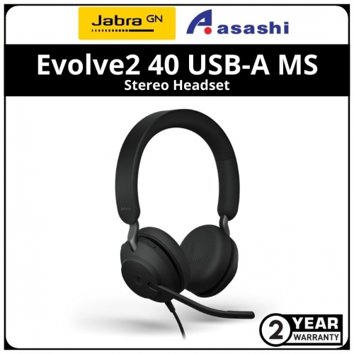 Jabra Evolve2 40 USB-A MS Stereo Headset