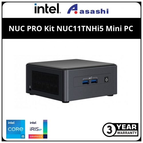 Intel NUC Kit NUC11TNHi5 Mini PC - (i5-1135G7,4.20 GHz/ 2x DDR4/ 2.5