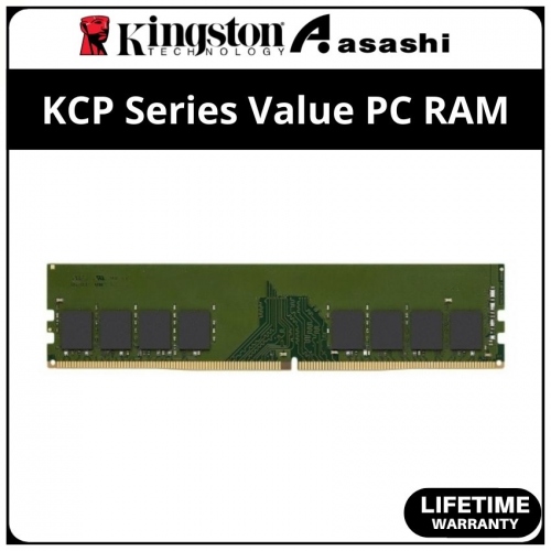 Kingston DDR4 8GB 3200MHz KCP Series Value PC RAM - KCP432NS8/8