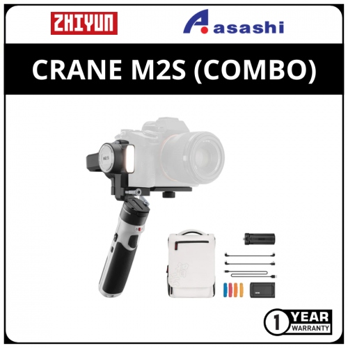 ZHIYUN CRANE M2 S Combo Smartphone & Camera Gimbal Handheld Stabilizer (Standard M2 Tripod, Phone Mount, TransMount EasyGo, Backpack)