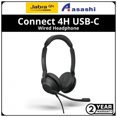Jabra Connect 4H USB-C Wired Headphone - 100-55930000-40 (2 yrs Manufacturer Warranty)