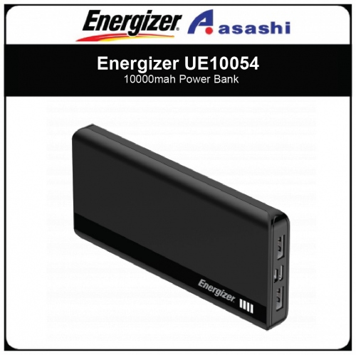 Energizer UE10054- Black 10000mah Power Bank (1 yrs Limited Hardware Warrranty)