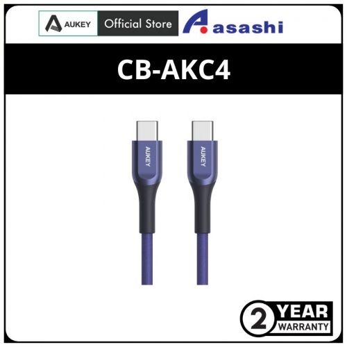 AUKEY CB-AKC4 (Blue) 60W PD USB-C To USB-C Quick Charge Kevlar Cable - 2M